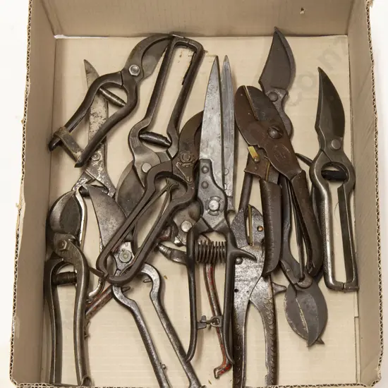 Selection Vintage Steel Secateurs