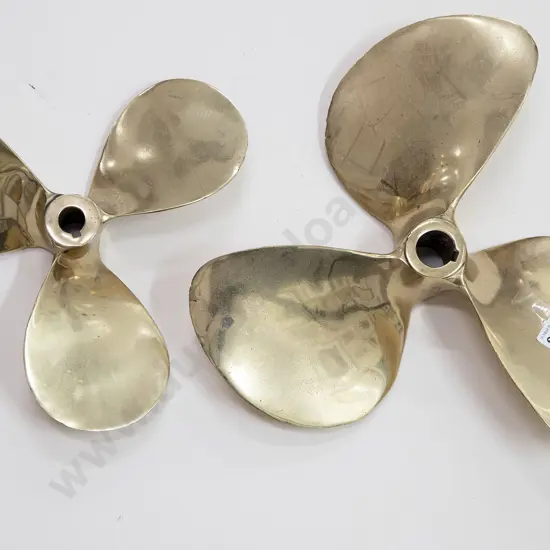 Two Small Brass Propellers