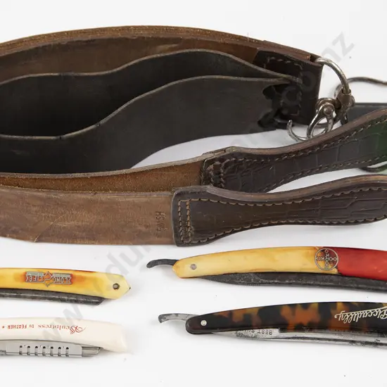 Four Antique Cut Throat Razors