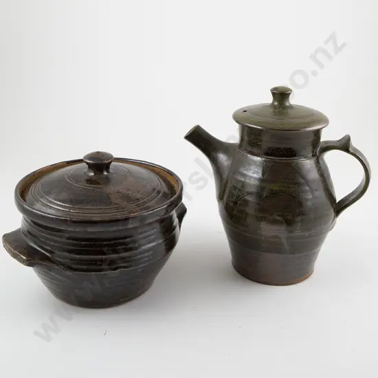 Peter Stichbury Coffee Pot & Small Casserole