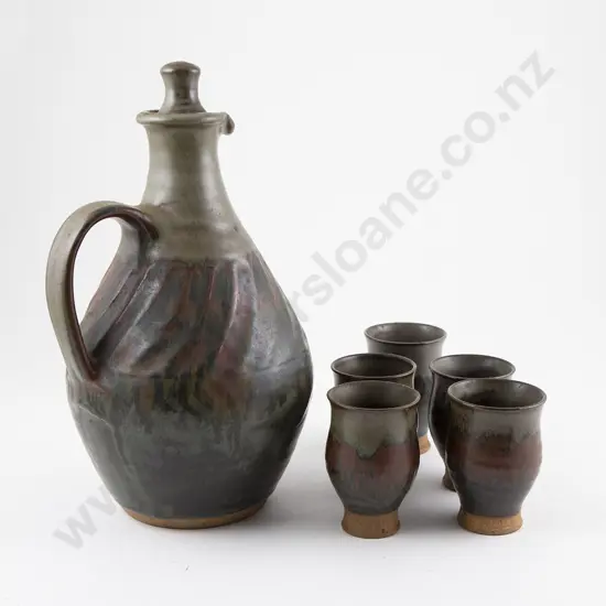 Simon Englehart Wine Flagon & Five Tumblers