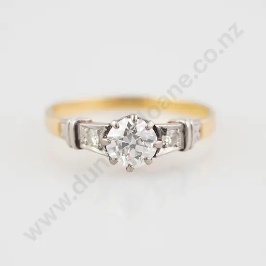 18ct Solitaire Diamond Ring