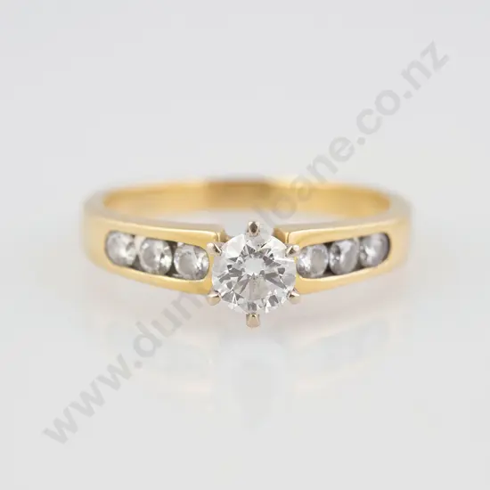 18ct Solitaire Diamond Ring