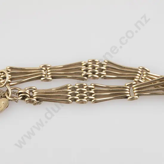 9ct Gate Link Bracelet