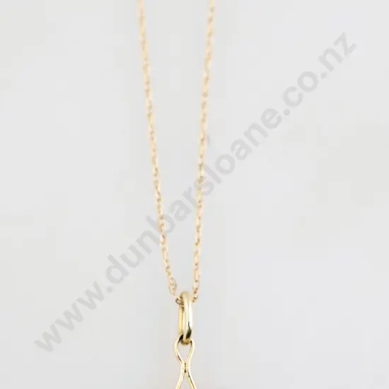 14ct Single Diamond Pendant