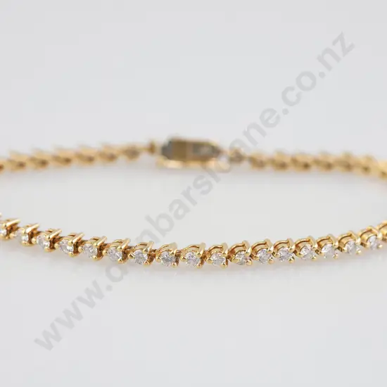 18ct 50stone Diamond Tennis Bracelet