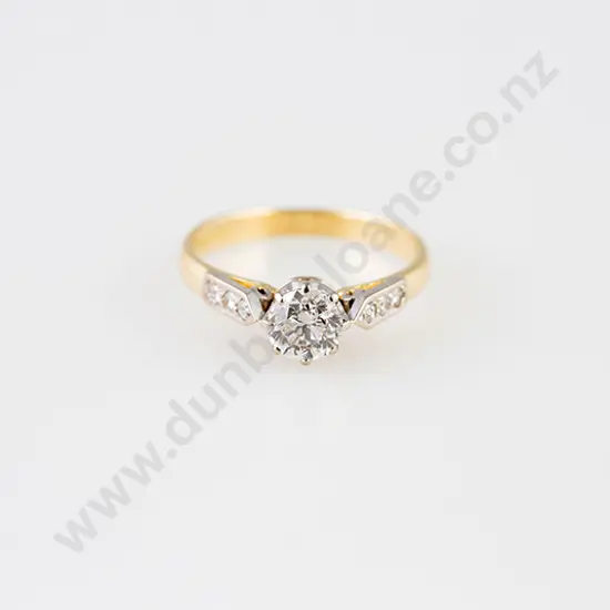 18ct Solitaire Diamond Ring