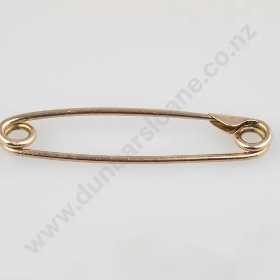 Victorian Plain 15ct Pin Brooch