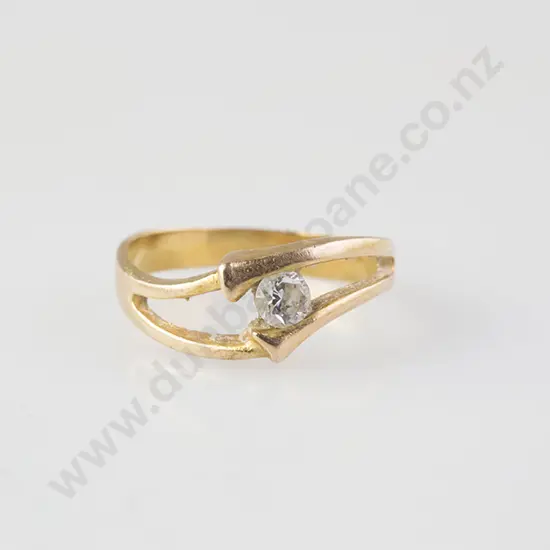 18ct Solitaire Diamond Band