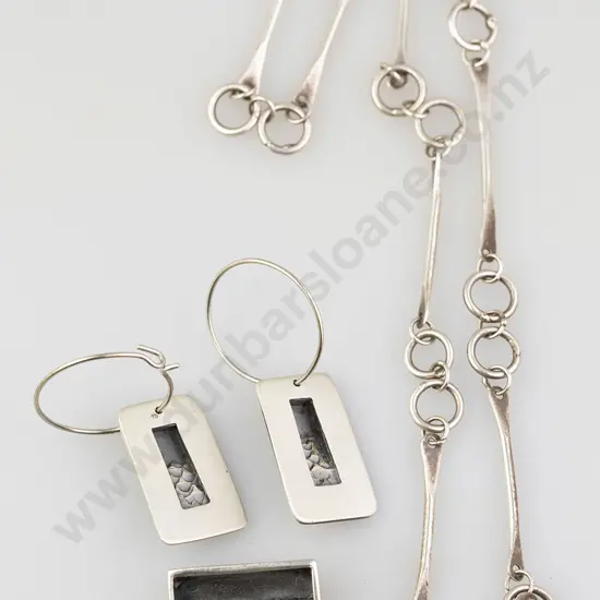 Modern Design Silver Brooch