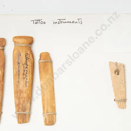 Collection Four Bone C18/19th Uhi (tattoo implement)