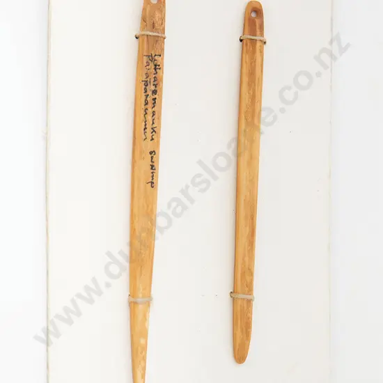 Two C18/19th Bone Ngira (needle)