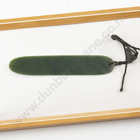 C18/19th Pounamu Kuru (Pendant) (Y21146)