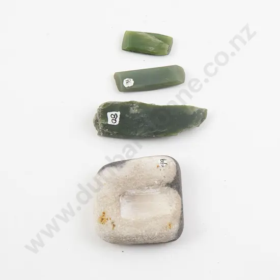 Two Pounamu Whao/Chisel & Sandstone Hoanga/Grinding Block with Other (Y-Number pending)