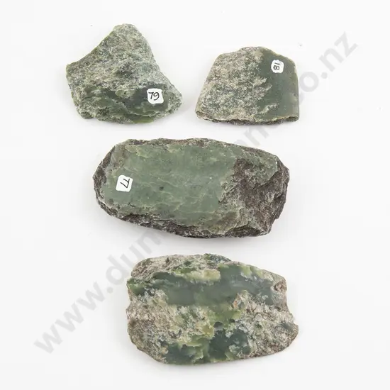 Four Pounamu Toki Fragments (Y-Number pending)