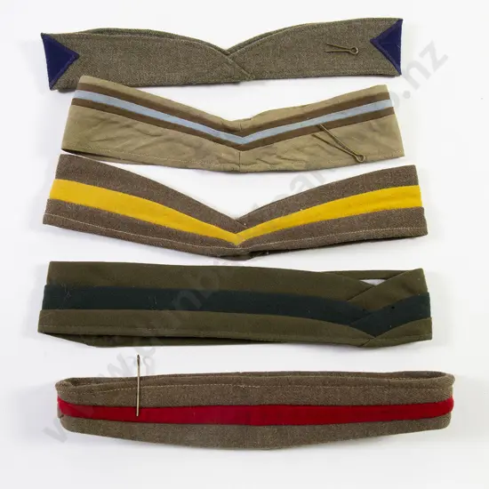 Five Various NZ Army Corps Puggarees