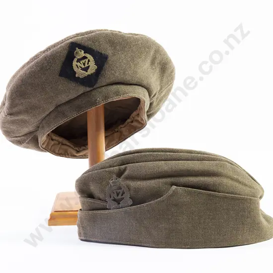 WWII Army Khaki Beret and Side Cap