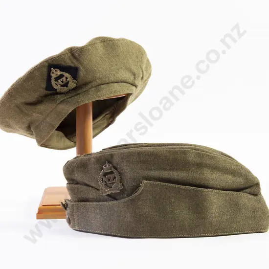 WWII Army Khaki Beret and Side Cap