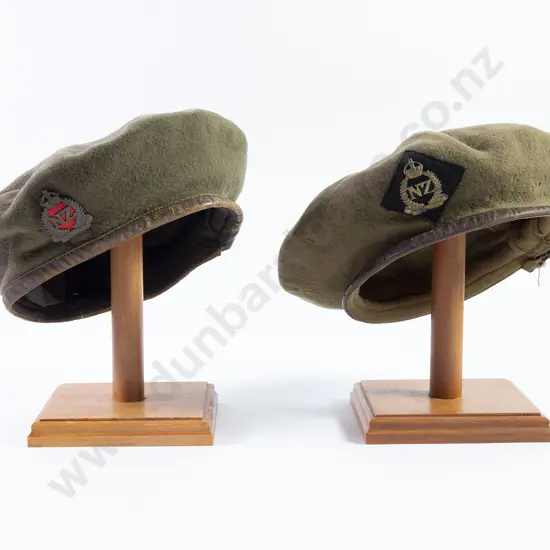 Two WWII Army Khaki Berets