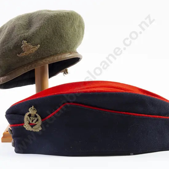 WWII Army Khaki Beret and Side Cap