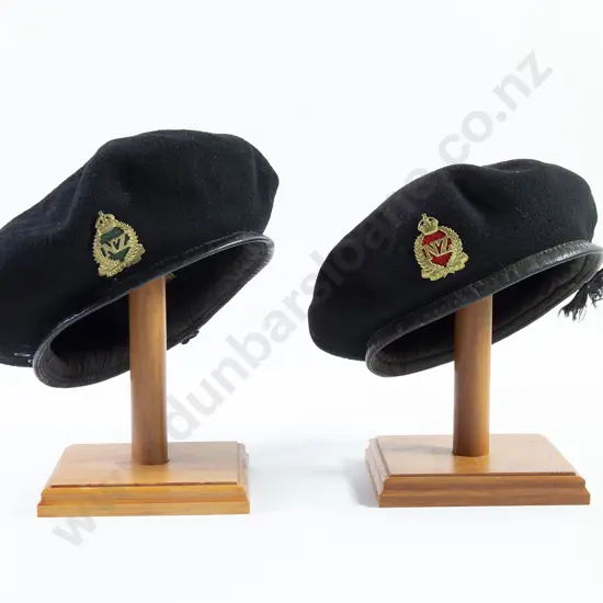 Two WWII Army Black Berets