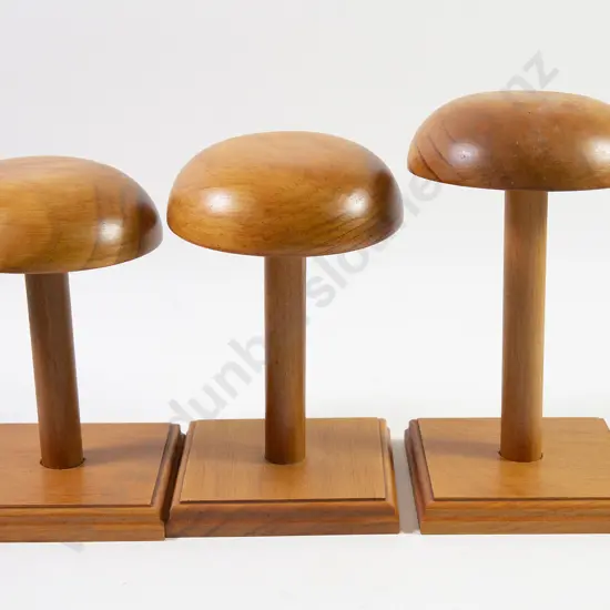 Three Turned Kauri Hat Stands