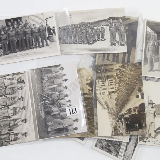 Fifteen WWII Military Image Postcards