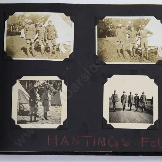 Large Album NZ WWII Military Snapshot Photographs