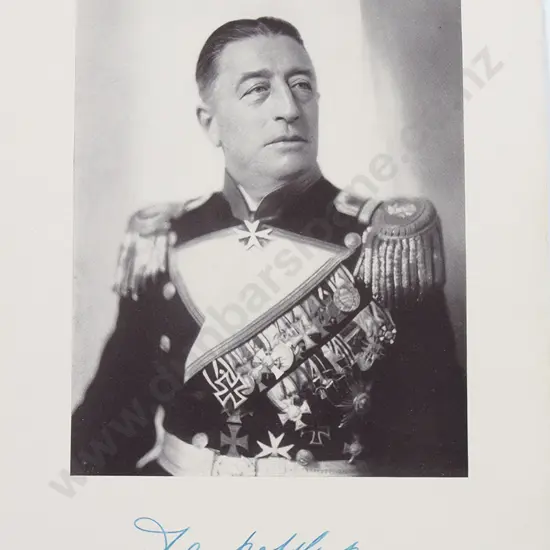 Signed Photo German Count Felix von Luckner