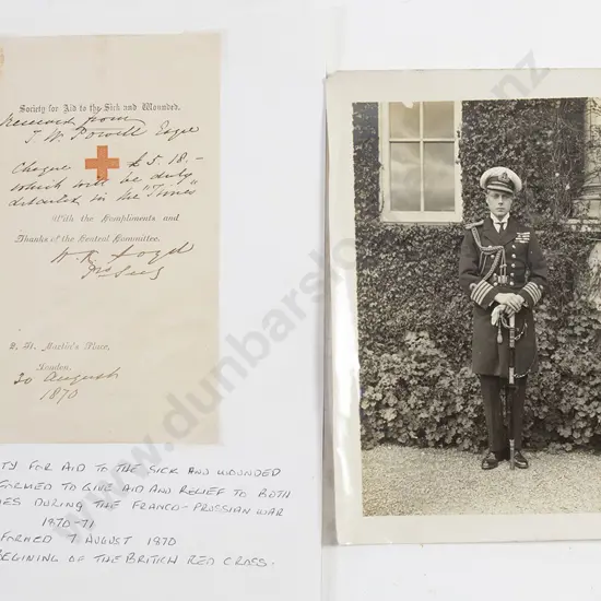 1870 Donation Note to British Red Cross