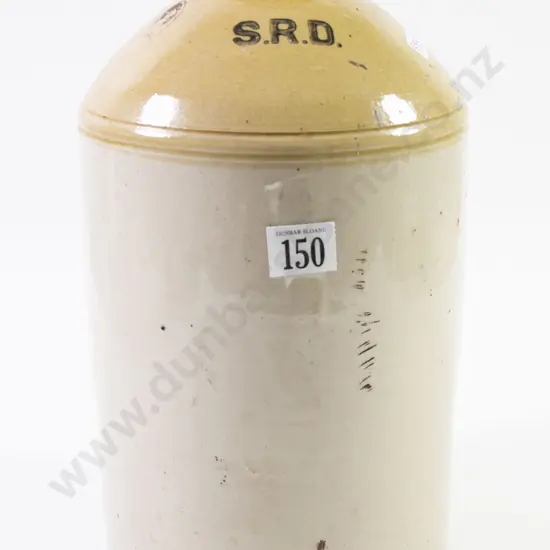 WWI British Stone Ware Rum Jug S.R.D.