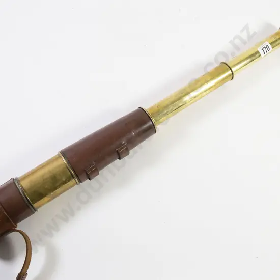 Early C20th Three Draw Telescope