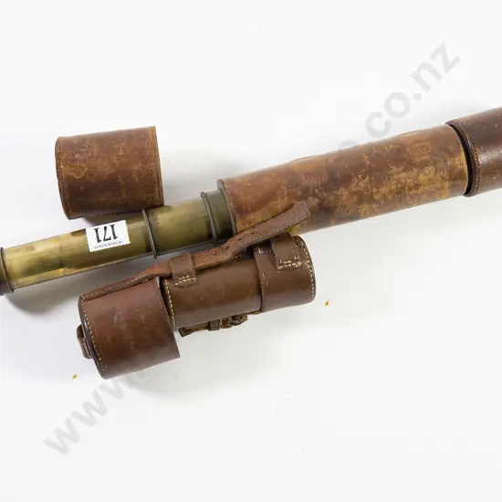 Early C20th Three Draw Telescope