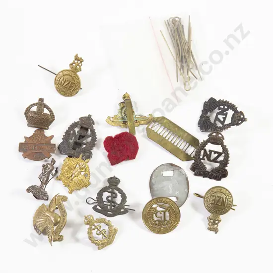 NZ Military Cap and Collar Badges