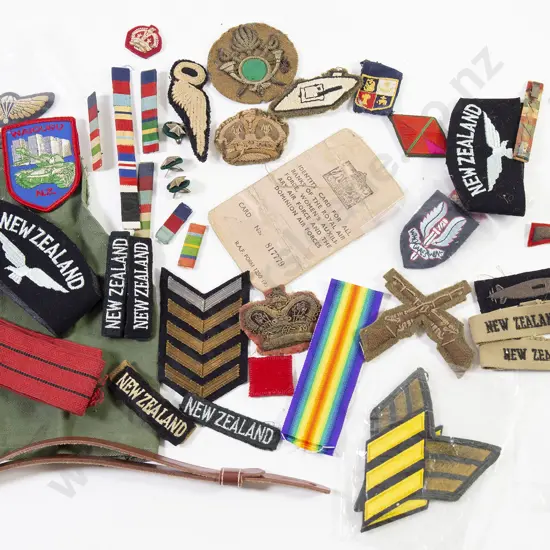 Collection Mainly NZ Military Cloth Badges and Insignia