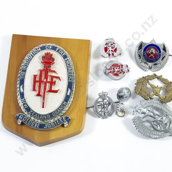 Collection Mainly NZ Fire and Police Cap Badges