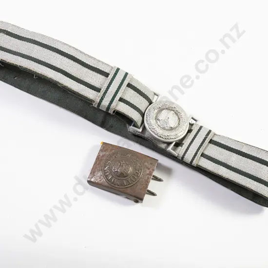 WWII German Army Officer’s Brocade Belt and Buckle