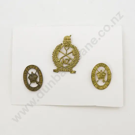 WWI Maori Battalion & Pioneer Cap Badges (3)