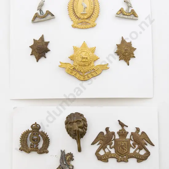 WWI NZ Regimental Cap Badges