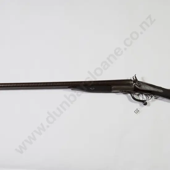 Late C19th English 12g Side By Side Shotgun