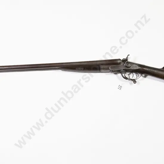 Late C19th English 12g Side by Side Shotgun