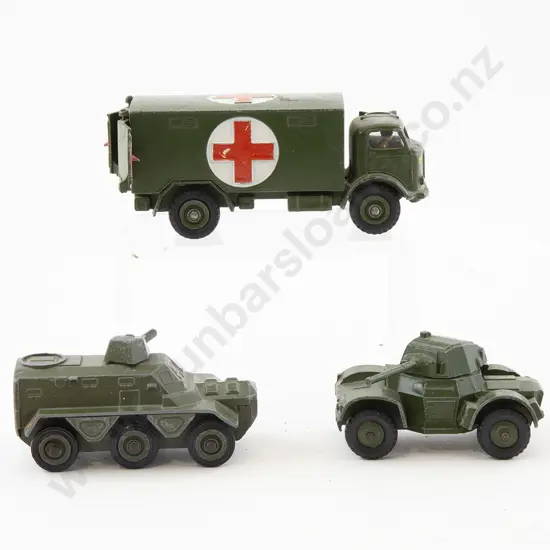 Three Unboxed Dinky Military Vehicles