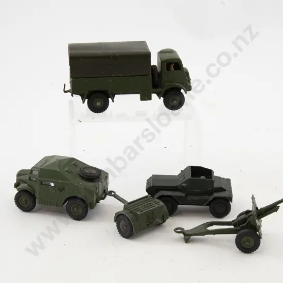 Three Unboxed Dinky Military Vehicles