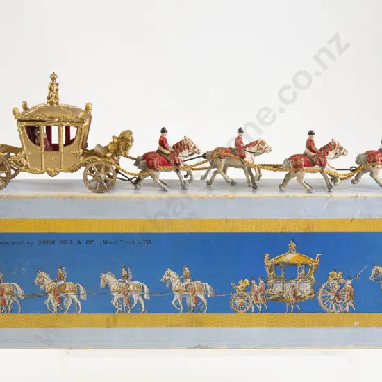 Boxed John Hill & Co Gold State Coach