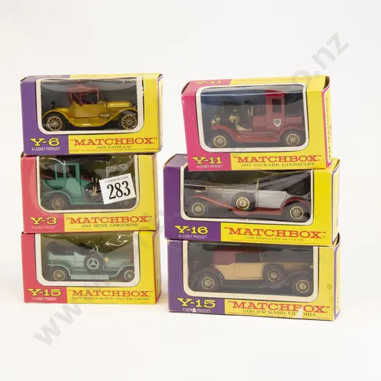 Six Matchbox Models of Yesteryear