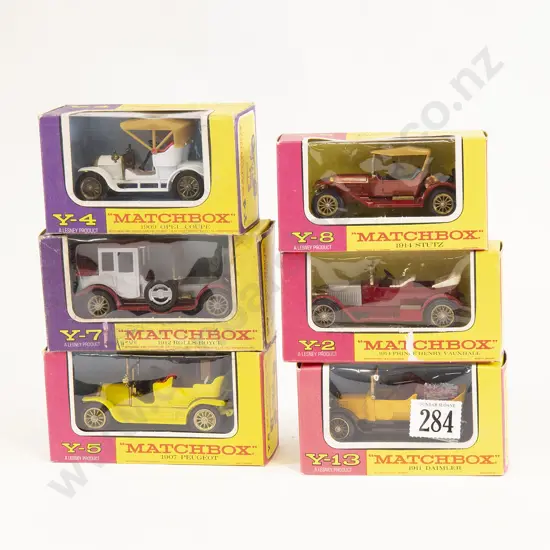 Six Matchbox Models of Yesteryear