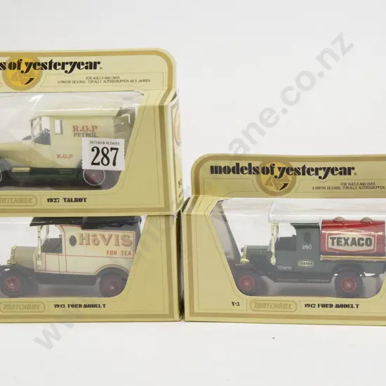 Three Matchbox Models of Yesteryear