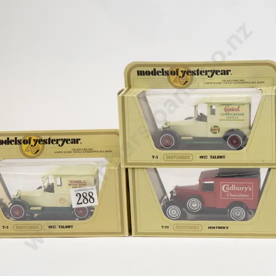 Three Matchbox Models of Yesteryear