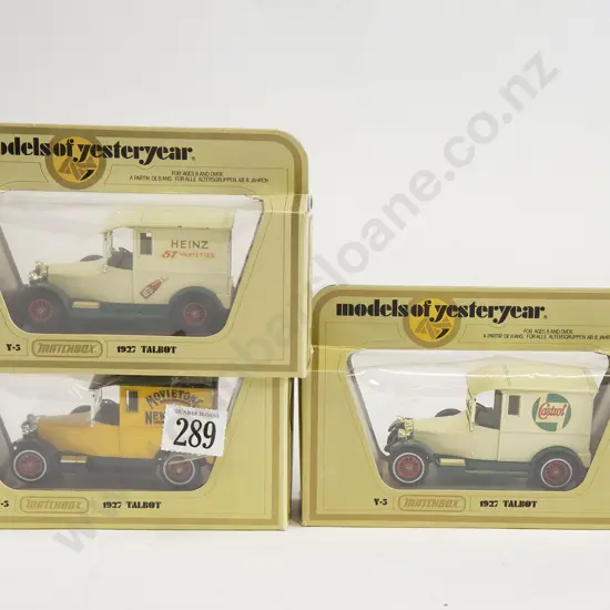Three Matchbox Models of Yesteryear