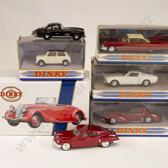 Five Boxed Matchbox Dinky Models and two unboxed